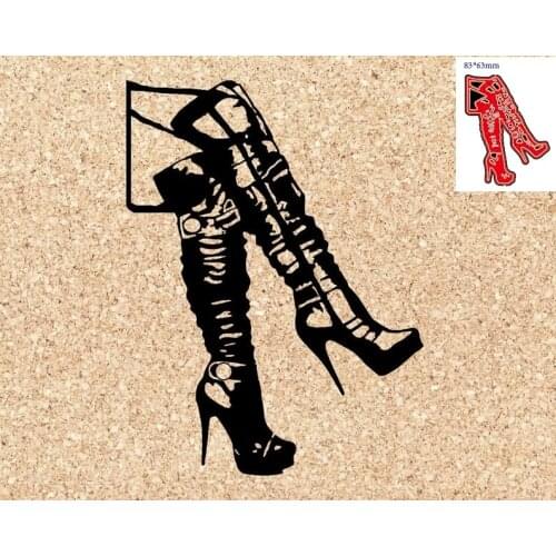 Shoes 3D Metal Cutting Dies Scrapbooking Stencil for kids Embossing Craft Cutting Die for Baby Carbon Steel Cut Die