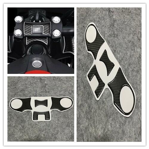 3D motorcycle Carbon-look Upper Triple Yoke Cover Protector Decal sticker Case for HONDA NC700 NC700X 2012-2020 2013 2014 2015