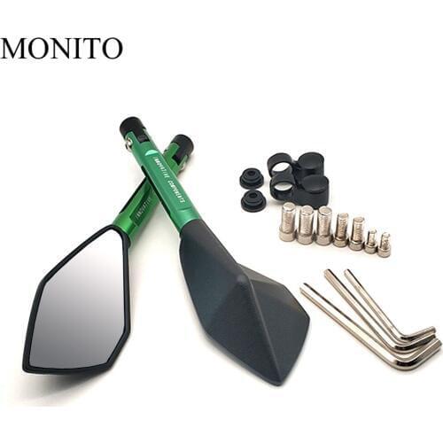 For KAWASAKI KX65 KX85 KX125 KX250 KX250F KX450F KX100 CNC Accessories Motorcycle Rearview Mirrors Moto Blind Spot Side Mirror