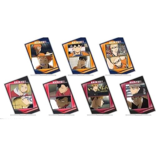 Anime Haikyuu!! Acrylic Square Figure Stand Model Plate Daichi Sawamura Hinata Shoyo Kageyama Tobio Tabletop Toy
