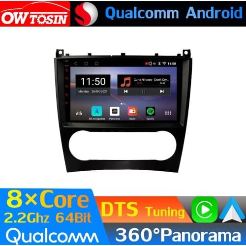 Qualcomm 8Core Android Car Media For Mercedes Benz CLC CLK C-Class W203 W209 2004-2007 GPS 360 Camera Radio HDMI DTS HIFI WiFi