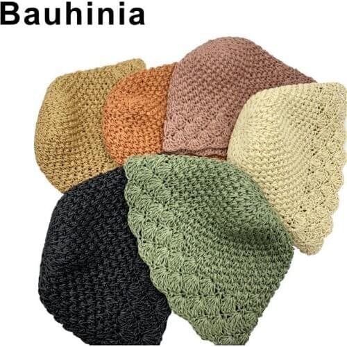 Bauhinia new 6-color optional Korean version of wild niche fisherman hat female summer breathable sun hat sunscreen bucket hat