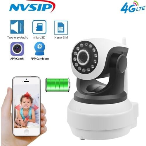 Built in battery Wireless 4G Sim Card Wireless Camera 1080P TF Card Video Record CCTV Security Surveillance Camera .PTZ