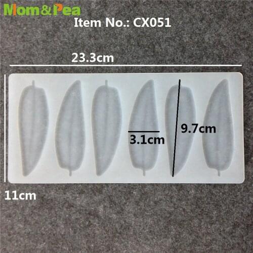 CX051 6-Feather Silicone Mold Chocolate Ornamental Fondant Mould Cake Decoration Tools