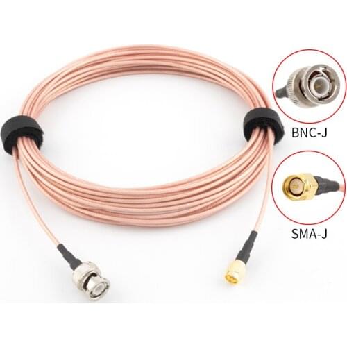 PURELINE RG316 Cable BNC Male Plug to SMA Male Plug Straight jumper extension cable 50 ohm high temperature resistant cable