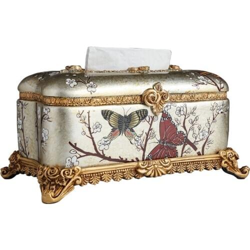 Creative Napkin Holder Unique Retro Tissue Boxes Square Rectangle Cover Living Room Tissues Box Tisue Holder Tissue Cover AB50ZJ