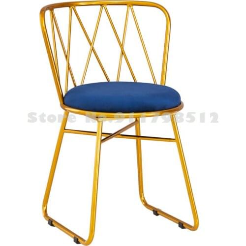 Nordic style backrest makeup chair dormitory college students net red dining chair home ins bedroom girl dressing stool