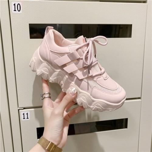 Sneakers Shoes Women Mesh Casual Platform Vulcanize Shoes Platform Sneakers Women Shoes Chunky Sneakers Dad Shoes Trainers Women