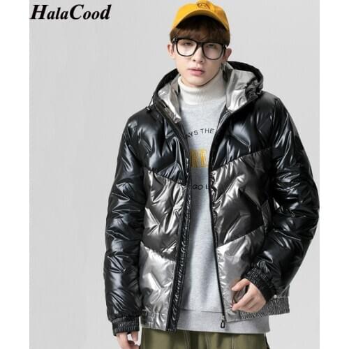 HALACOOD 2021 New White Duck Down Jacket Men Streetwear Cargo Jacket Mens Thin Warm Coat High Quality Winter Windbreaker Jacket