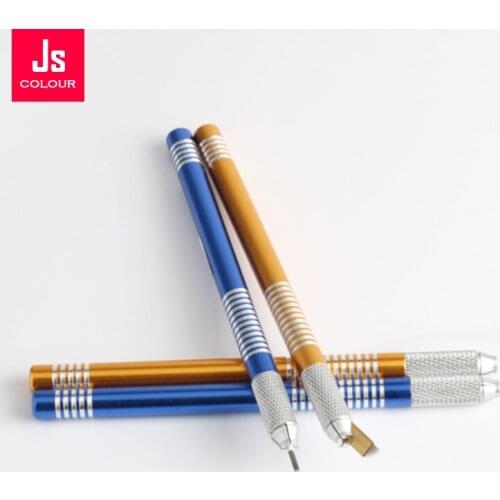 Microblading Fog Pen 3D Manual Embroidery PMU Machine Gold Used Round Needle for Eyebrow Permanent Makeup for Microblade Needles