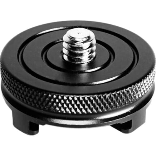 Camera Mini Ball Head Photography Cold Shoe Mount Adapter with 1/4 Inch Screw Extension for Studio Flash Light