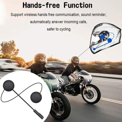 T4 Motorcycle Bluetooth-compatible 5.0 Helmet Headsets Hands-free Call Motorbike Stereo Music BT Communication Headphone