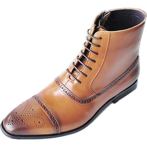 PU Leather Men Boots 2019 Autumn Lace-up Male Ankle Boots Casual Shoes Fashion Big Size Men Footwear