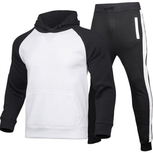 Mens sets Jogging Sports Suit Winter mens tracksuit Long Sleeve Comfortable Pockets Plus Velve Hoodie мужская одежда g5