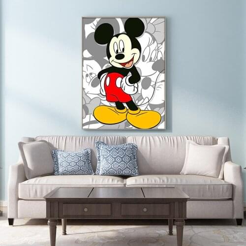 Disney Diamond Painting Cartoon Mouse Kids Art 5D DIY Mosaic Diamond Embroidery Full Square Round Cross Stitch Kits Home Decor