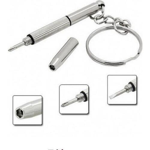 1000pcs Mobile Eyeglass Sunglasses Watch Repair Kit Tool Mini Keychain Screwdriver Tools Key Chain Glasses