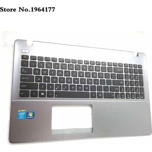 New US Keyboard For ASUS W50J W50JK A550D K550D X550DP K550DP X550D upper case palmrest cover silver color