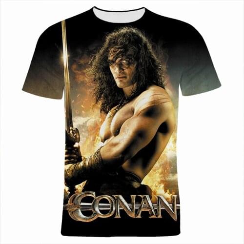 2021 New Summer Fashion Men T Shirt Marvel Conan 3D Print Women Clothing Short Sleeve Harajuku Cool Children Tee Shirts