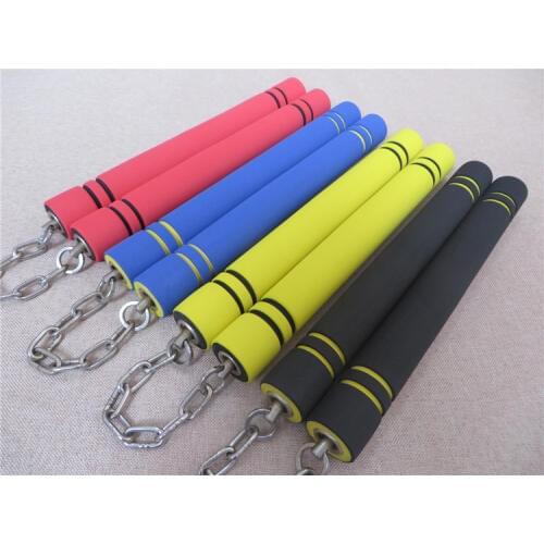 Lucamino New children adult safety sponge double cut rod sponge stick training novice beginner mat surface nunchakus wholesale