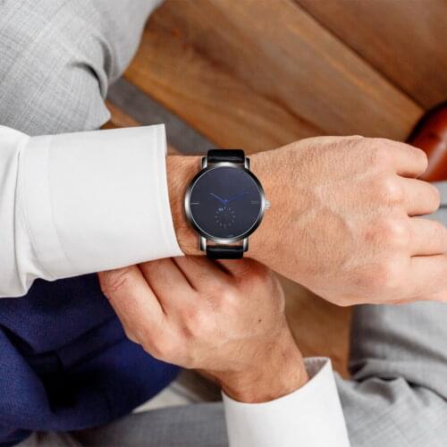 OKTIME Men's Watch With Leather Strap