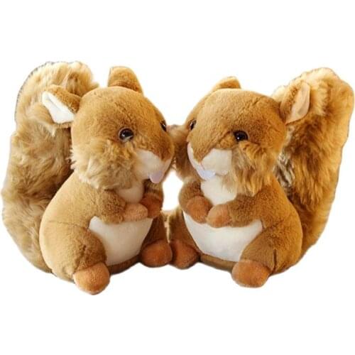 Wholesale 10pcs/lot New 20cm Cute Simulation Animal Plush Toys Cartoon animal Squirrel Stuffed Toys Gifts