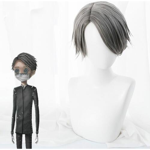 Game Identity V Cosplay Wig Embalmer Aesop Carl Cosplay Wig Heat Resistant Synthetic Wig Halloween Party