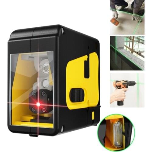 Cross Line , Level w/ Self-Leveling, Vertical & Horizontal Line, Leveling Self-leveling Vertical Cross Device