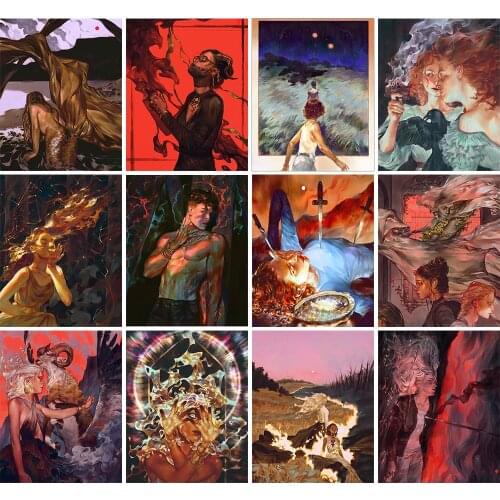 Hand-painted Characters Abstract DIY Digital Painting Characters Art Atlas Coloring Decoration Canvas Wall Crafts Unique Gift