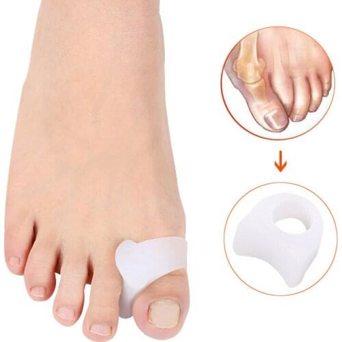 Silicone Foot Finger Toe Separator Adjuster Hallux Valgus Pedicure Corrector Feet Care Bunion Bone Thumb Valgus Protector
