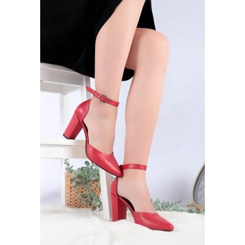 Joyce Red Skin High-Heeled Shoes
