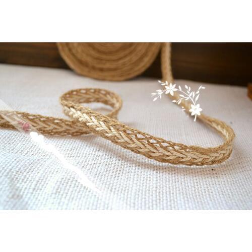 Free shipping 15mmx10Meter Handmade hemp rope coarse diy Weave lace rope tied zakka the packaging rope natural jute linen rope