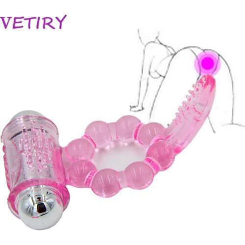 VETIRY Vibrator Penis Ring Silicone Cock Rings Penis Extender Enlargement Delay Ejaculation Sex Toys for Men Masturbation