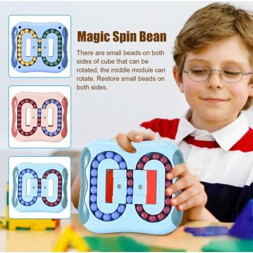 Spinning Magic Bean Intelligence Fingertip Magic Disk Finger Top Childrens Hamburger Educational Toys