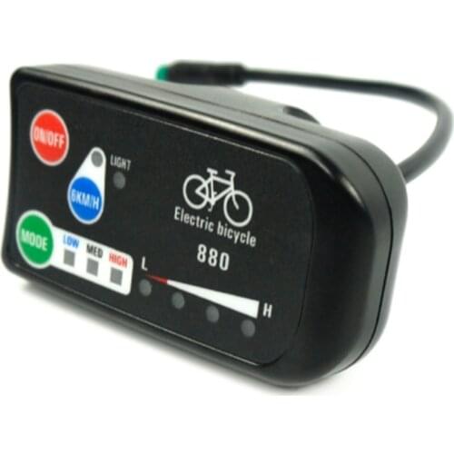 Electric Bicycle Display 24V 36V 48V Ebike Ligent Control Panel Lcd Display LED880 Waterproof Controller for KT