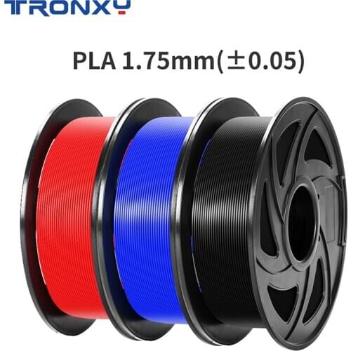 Tronxy 3D printer filament 1kg/roll multicolor colors Optional PLA Plastic Filament for 3D Printing filamento colourful oversea