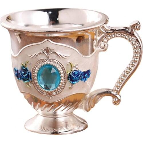 1pc Retro Design Wine Glass Creative Zinc Alloy Exquisite Practical Drinking Cup Party Table Decor Bar Ornament