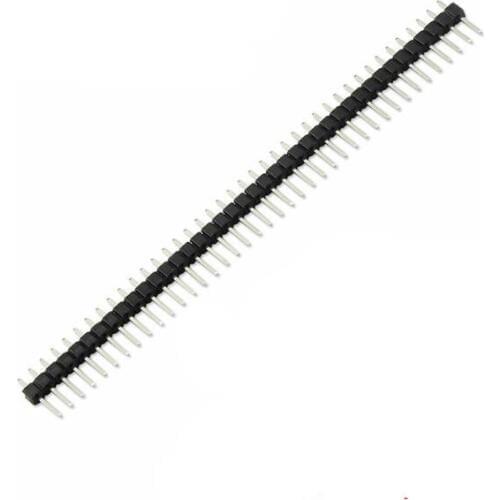 10pcs 40 Pin 1x40 Single Row Male 2.54 Breakable Pin Header Connector Strip for Arduino Black