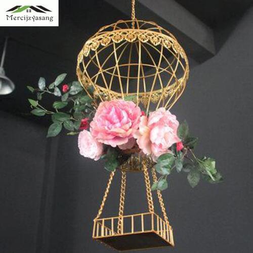 2Pcs/Lot Flower Vases Floor Metal Vase Plant Dried Floral Holder Flower Pot Road Lead for Home/Wedding Corridor Decoration G150