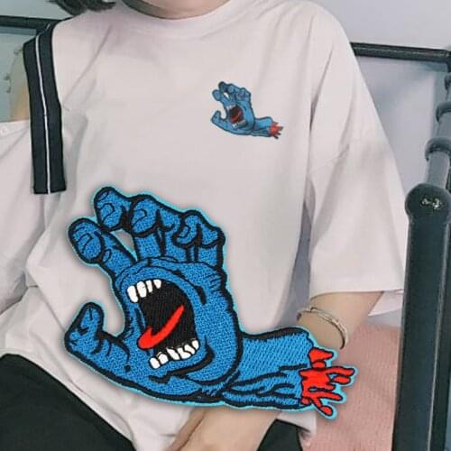 3pcs santa cruz Embroidery Patches embroidery Hoop diy kit borduren for clothes backpack purse supplies crossstitch