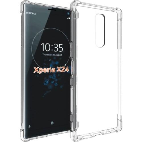 50pcs/lot High quality Anti shockproof transparent Soft TPU Cover Case For Sony Xperia XZ4 Compact XZ4 XZ3