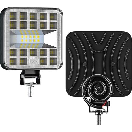 87W 29LED Car Work Lights 12V 24V Spotlight Flood Work Light Square IP68 Waterproof Off-road Spot Light Work Lamp For Jeep Boat