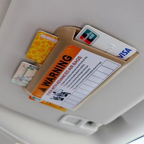 Car Parking Card Holder High-speed IC Card Clip Car Visor Clip Organizer Multifunction Temporary Parking Phone Number