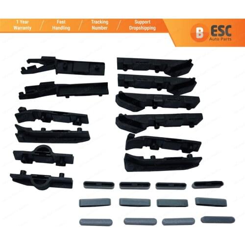 ESR583 Panoramic Sunroof Moonroof Roof Blind Cover Runner Slider Guide 9000004218 Repair 24 Pcs Set For Nissan Qashqai MK2 J11