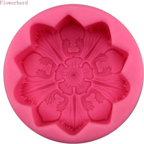 Large Petal Flower Hanndmade Soap Mold Fondant Cake Silicone Mold Cake Decor Flexible Silicone Soap Mold DIY Chocolate Mold