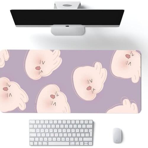 Anime kawaii Big Mouse Pad Large Rubber Gaming Mat Speed Kawaii XL MousePad Keyboard Locking Edge Otaku Compute mouse pad