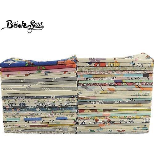 Booksew New 100% Cotton Fabric Flower Cartoon Printed 25x45cm DIY Tissu Toy Sewing Material Telas Patchwork Algodon Home Textile