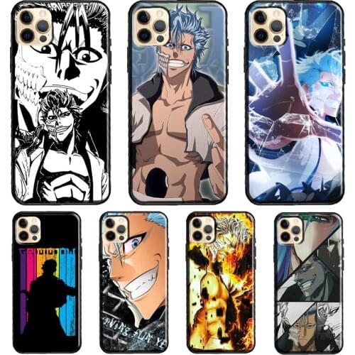 Grimmjow Jaegerjaquez Bleach Anime Funda Case For iPhone X XR XS MAX 12 Mini 11 Pro Max 5S 6S 8 7 Plus SE 2020 Cover Shell