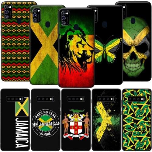 GX101 Jamaica Jamaican Flag Case for Samsung A6 A7 A8 Plus A9 A10 A20 A30 A40 A50 A60 A70 A01 EU A11 A21S A31 A41