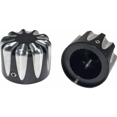 29mm Black CNC Front Axle Nut Cover Bolt For Harley Dyna Softail XG XL Touring