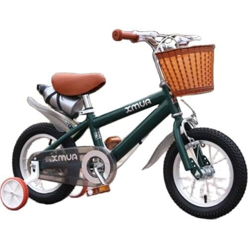 12/14/16/18 inch childrens bicycle retro British style 2-10 year old boy and girl bicycle student bicycle with basket
